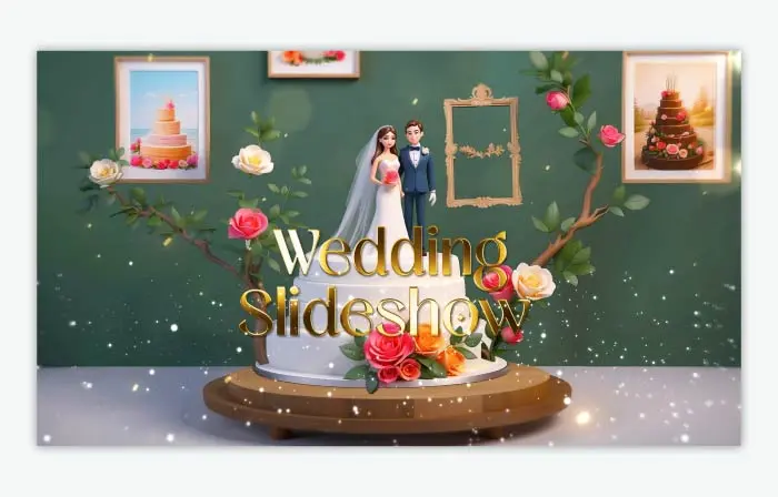 Unique Wedding Day Memories 3D Photo Frame Slideshow